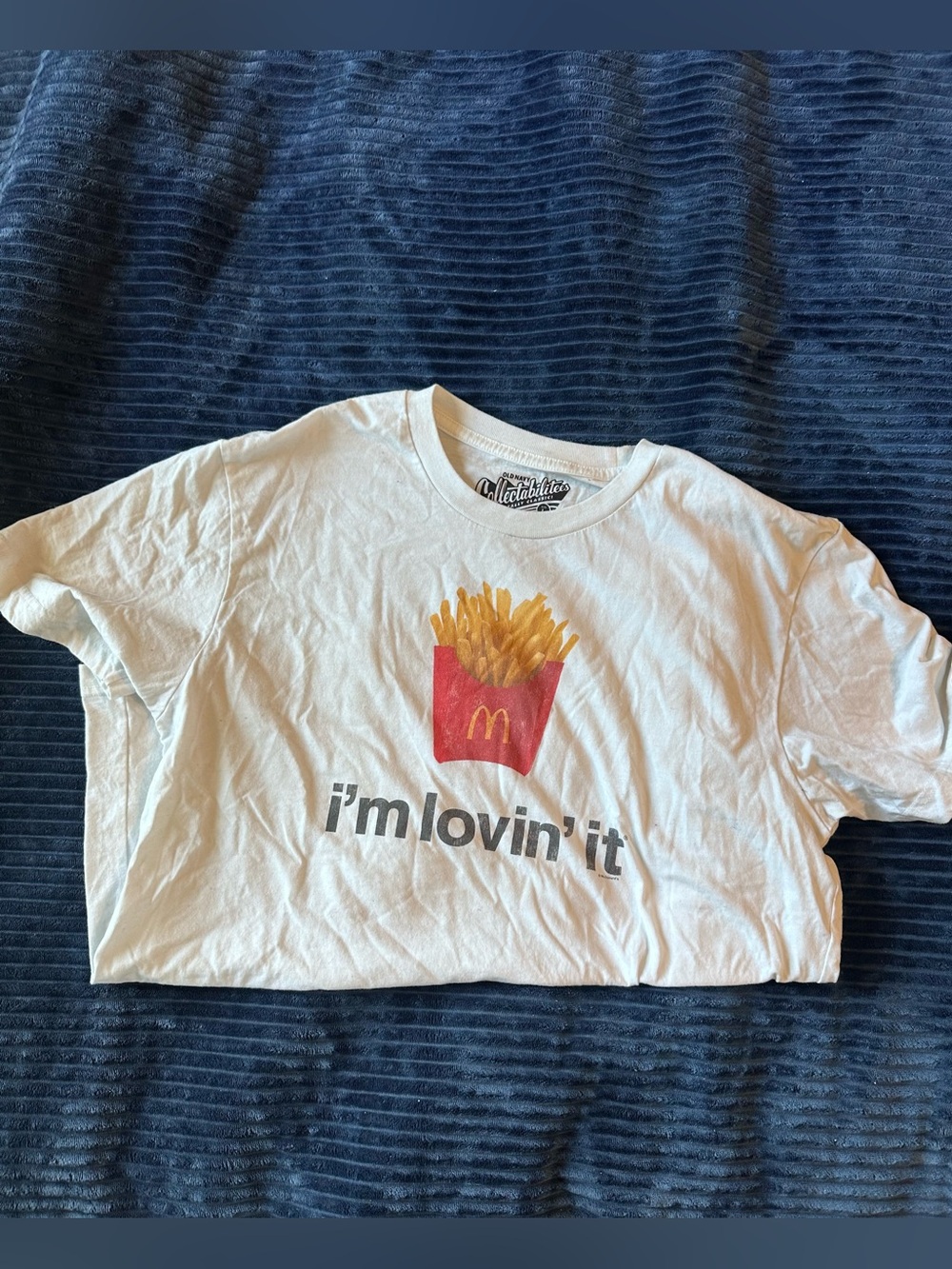 McDonald's White Kids Graphic T-Shirt - 'I'm Lovin' It' Fries Design